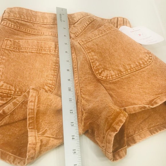 Isabel Maternity Ingrid/Isabel Women's Size 4 Side Panel Brown Carpenter Short - Picture 12 of 16